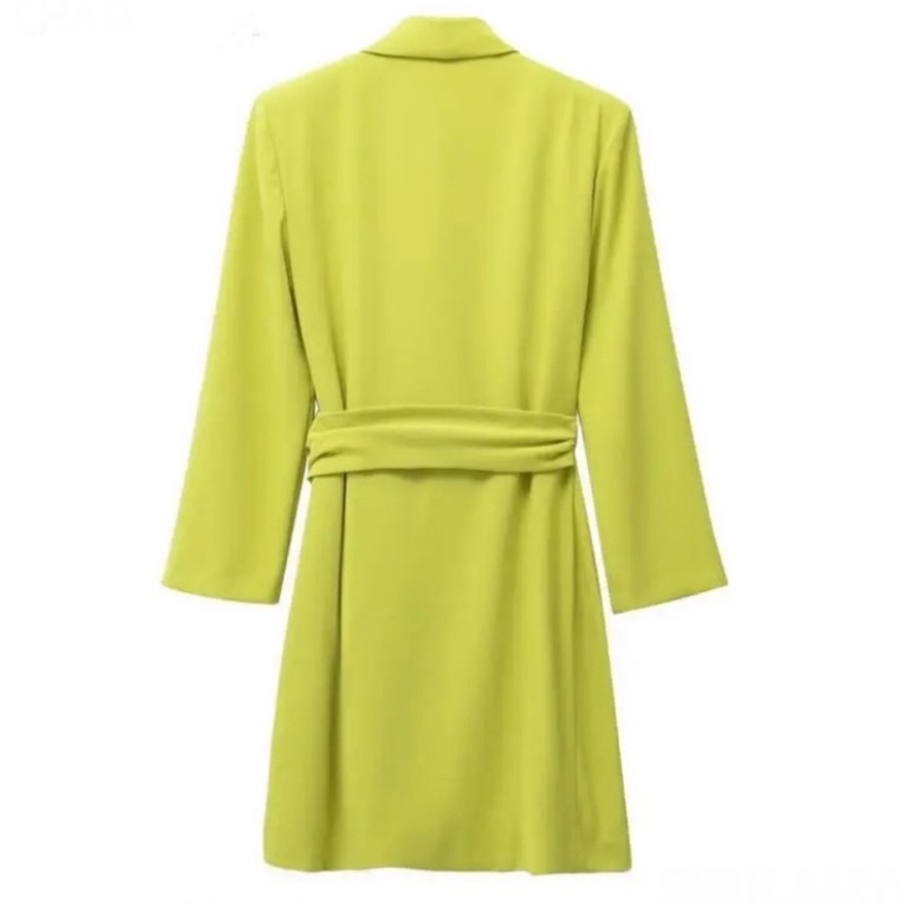 Vibrant Yellow Wrap Dress - Small - Picture 3 of 13